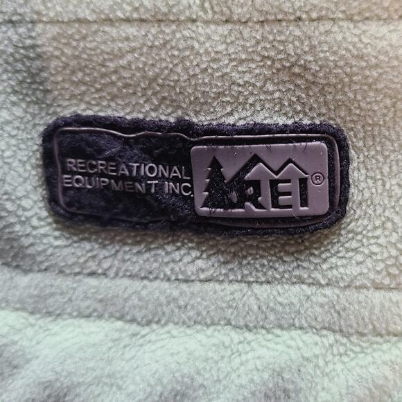REI Polartec Zip Fleece Jacket Pistachio Green & Black Size M Gorp Gorpcore 2752 - Picture 5 of 10